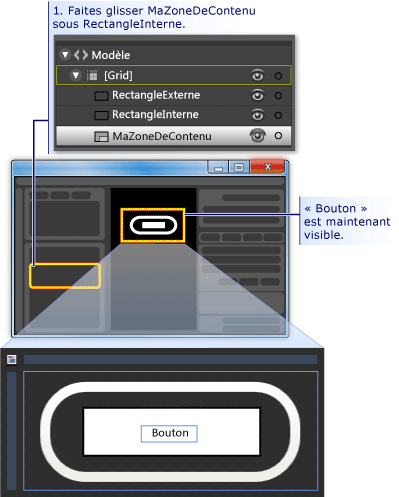 Comment placer un bouton sur un autre bouton