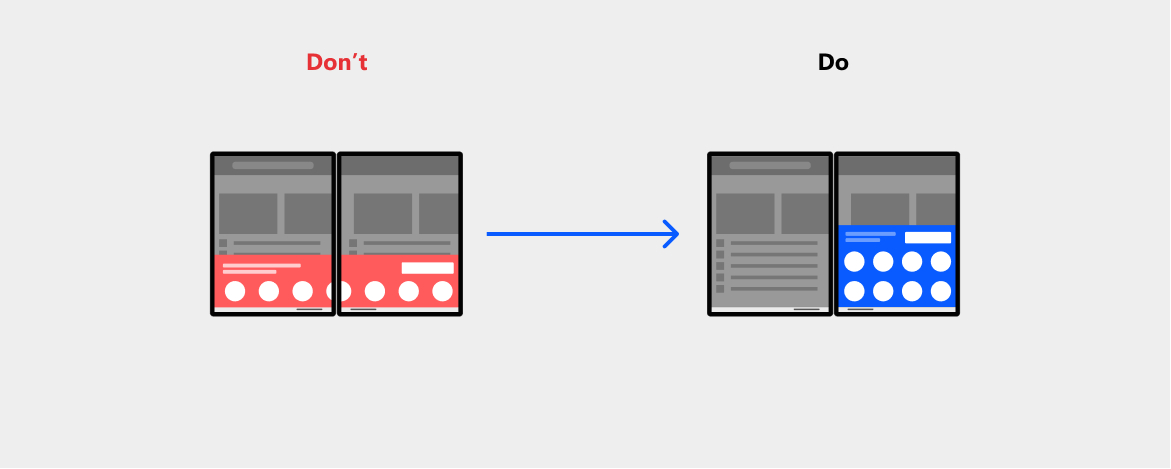 Dialog that avoids the seam on the surface duo