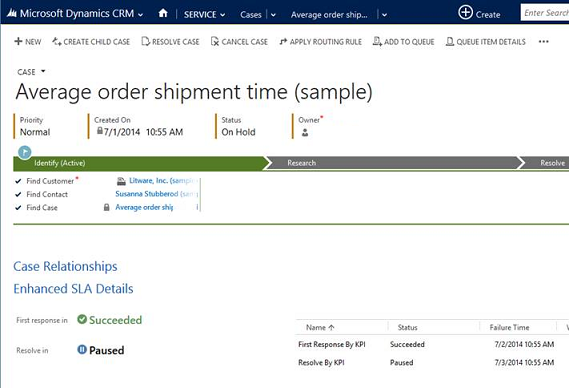 View Enhanced SLA Details in Dynamics 365