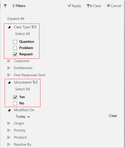 Add two global filter fields