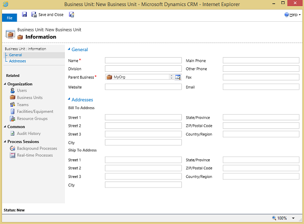 Boîte de dialogue Division dans Dynamics 365