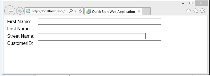 Application Web dans Visual Studio