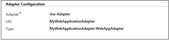 Configuration de l'adaptateur Web dans Dynamics 365