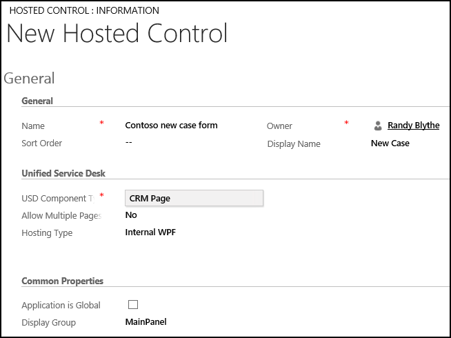 Créer un contrôle hébergé Page Dynamics 365