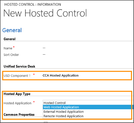 Hébergement d’une application externe dans Unified Service Desk