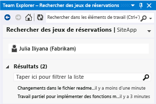 Rechercher des jeux de réservations