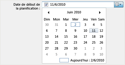 Champ Calendrier