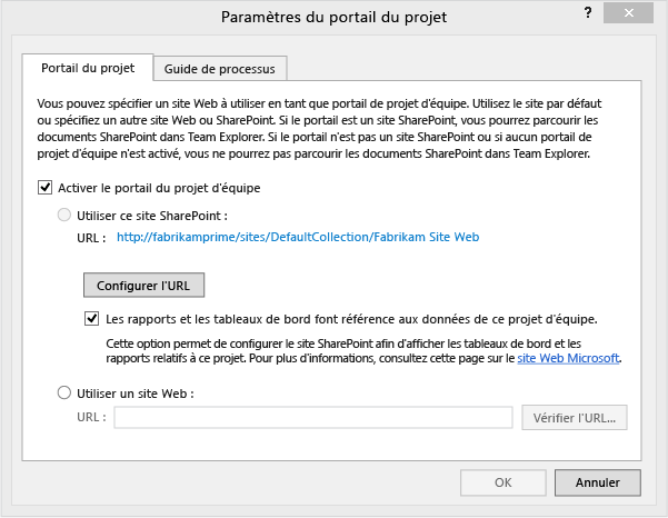 Vérifier la configuration du portail