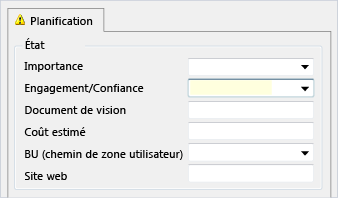 Groupe de plusieurs champs