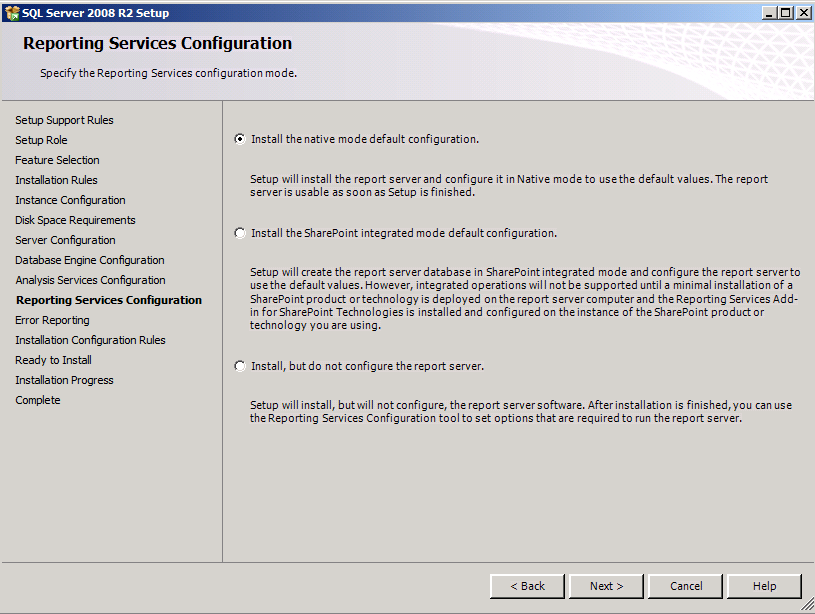 SQL Reporting