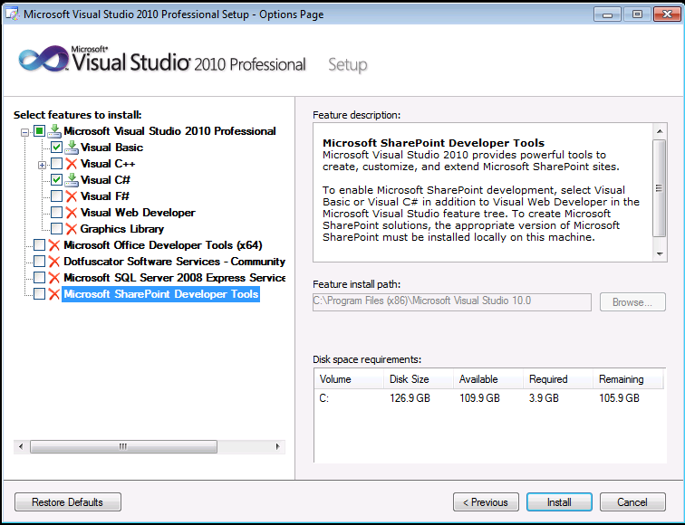 Install Visual Studio