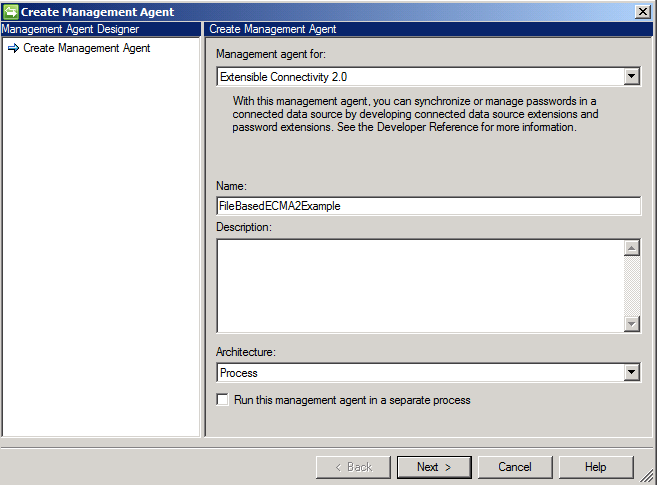 Create Management Agent