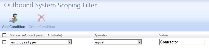 Outbound System Scoping Filter