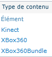 Liaison de types de contenu