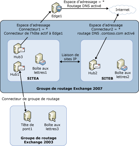 Topologie et composants utilisés dans la sélection de saut suivant