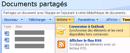 Extension des options d’Office SharePoint Server