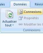 Services Excel : sélectionner des connexions de données