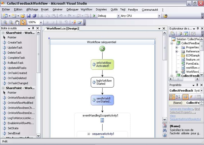 Exemple de flux de travail Windows SharePoint Services