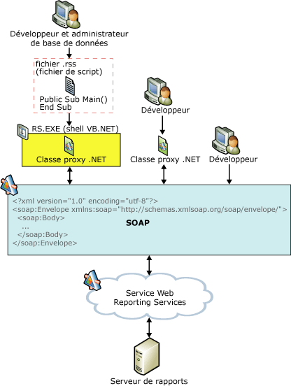 Options de développement du service Web Report Server