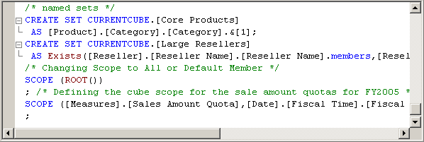 Volet des expressions de calcul