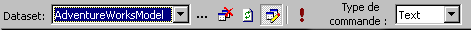 Barre d'outils du concepteur de requêtes en langage SMQL