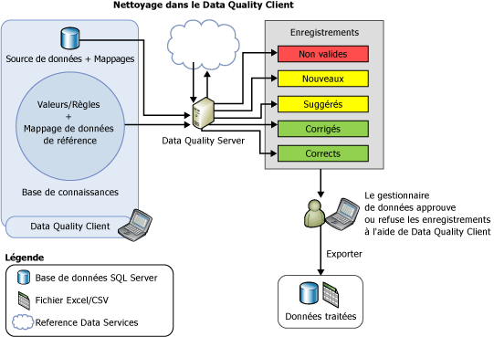 Nettoyage de données dans le Data Quality Client