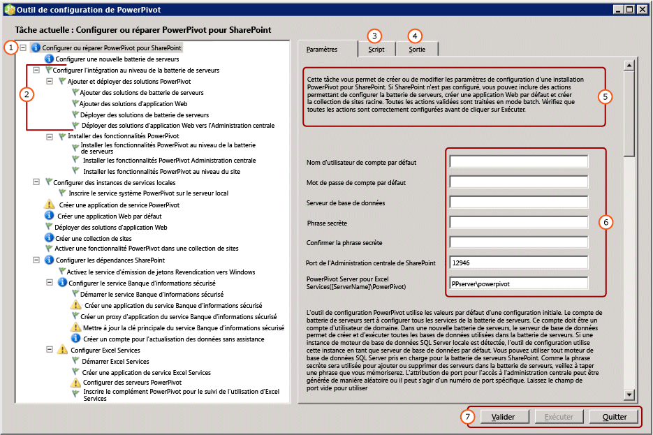 Outil de configuration de PowerPivot pour SharePoint 2013