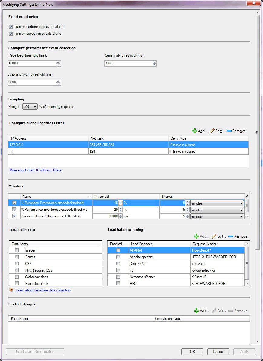 Paramètre de modification côté client