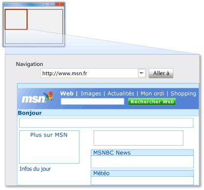 Capture d'écran Exemple MSN