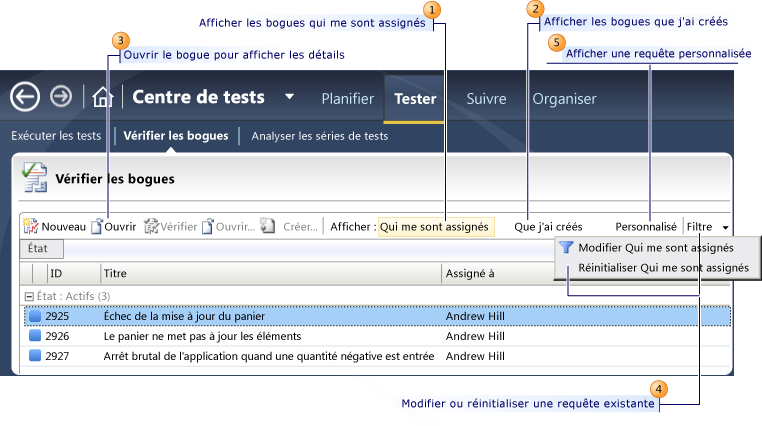 Effectuer le suivi de vos bogues