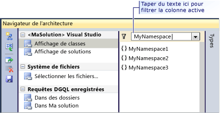 Filtre la colonne actuelle par nom