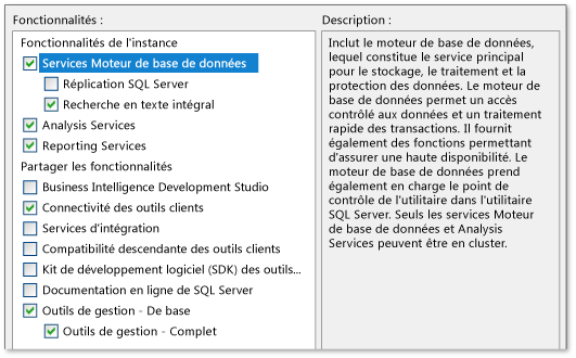 Installer SQL Server 2008 R2 - Fonctionnalités