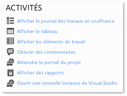 Lien Obtenir des commentaires sous Activités