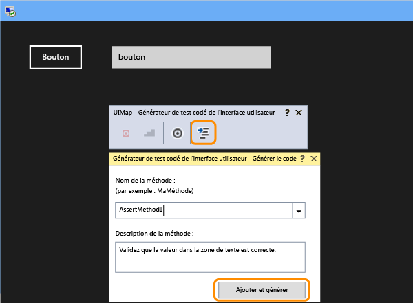 Générer le code pour l'assertion d'une zone de texte