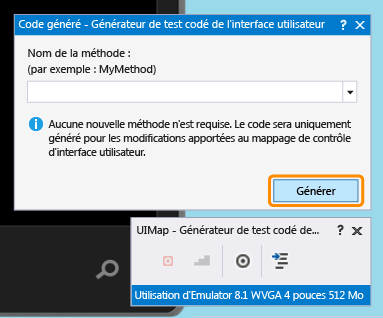 Générer du code à partir du générateur