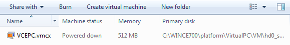 Virtual Machines Folder