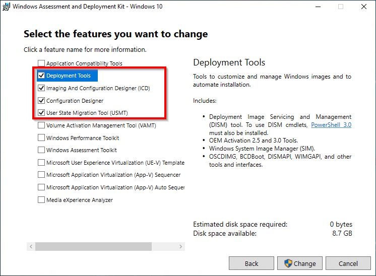 Configuration Designer dans Windows ADK