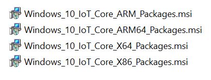 Écran De configuration de Windows ADK - Packages