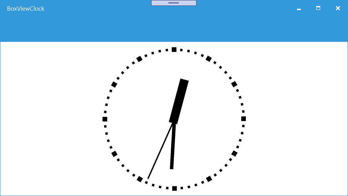 Horloge WPF BoxView