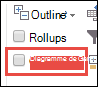 Option Diagramme de Gantt.