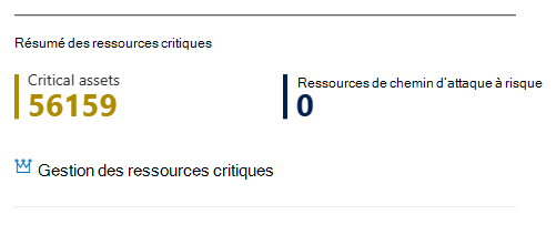 Capture d’écran de la gestion des ressources critiques.