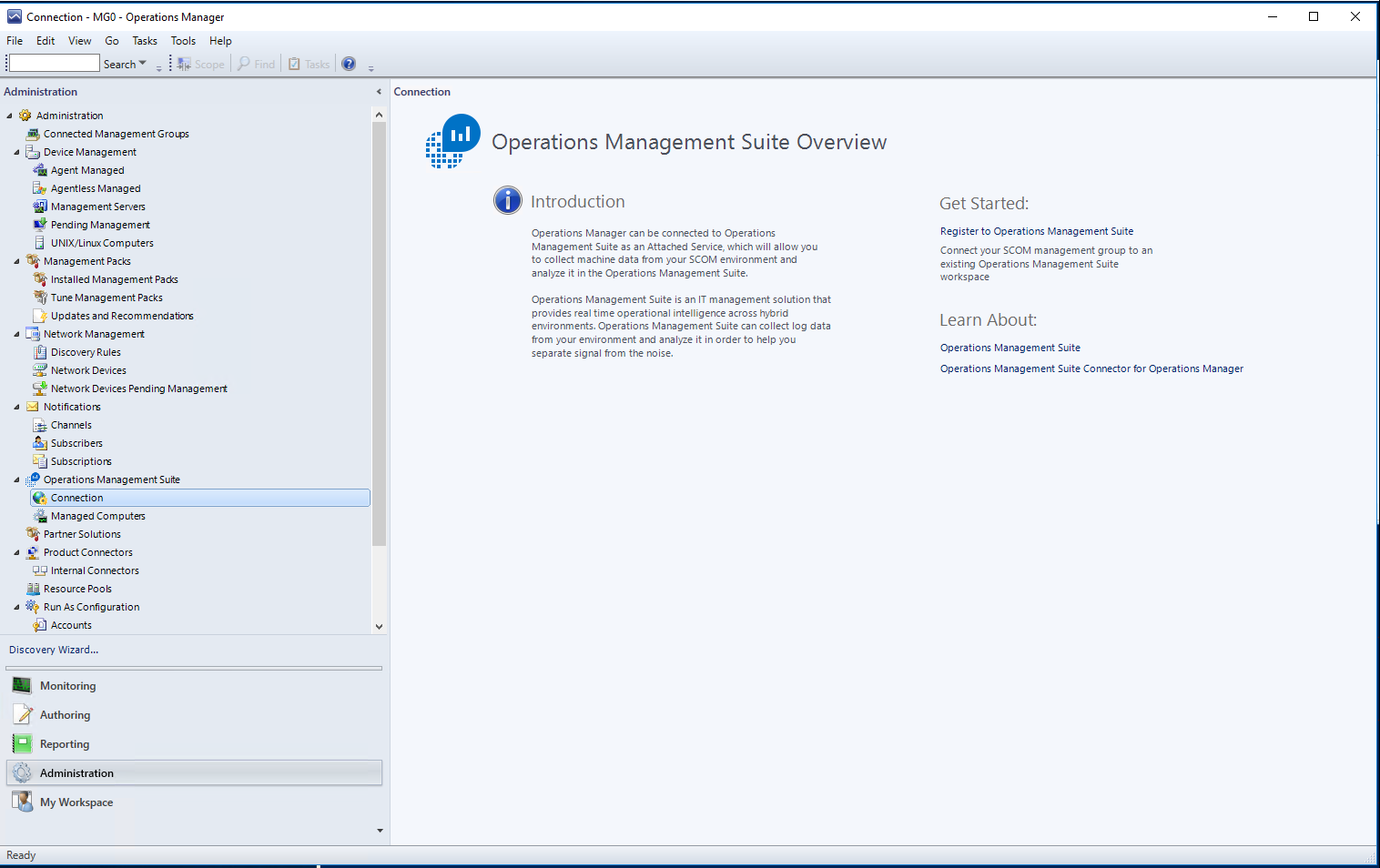 Vue d’ensemble d’OMS pour la configuration de SCOM