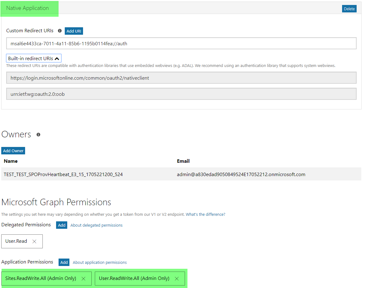 Configurer l’application dans Azure AD partie 1