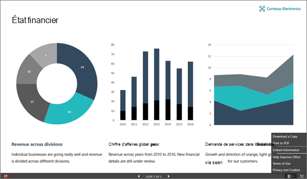 Image du composant WebPart Visionneuse de fichiers