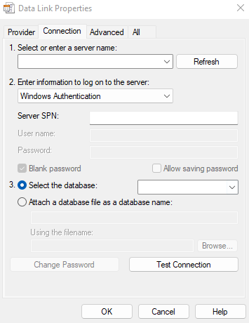 Capture d’écran de l’écran de connexion U D L.