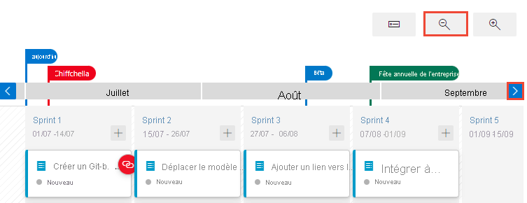 Capture d’écran montrant l’affichage des quatre marqueurs.