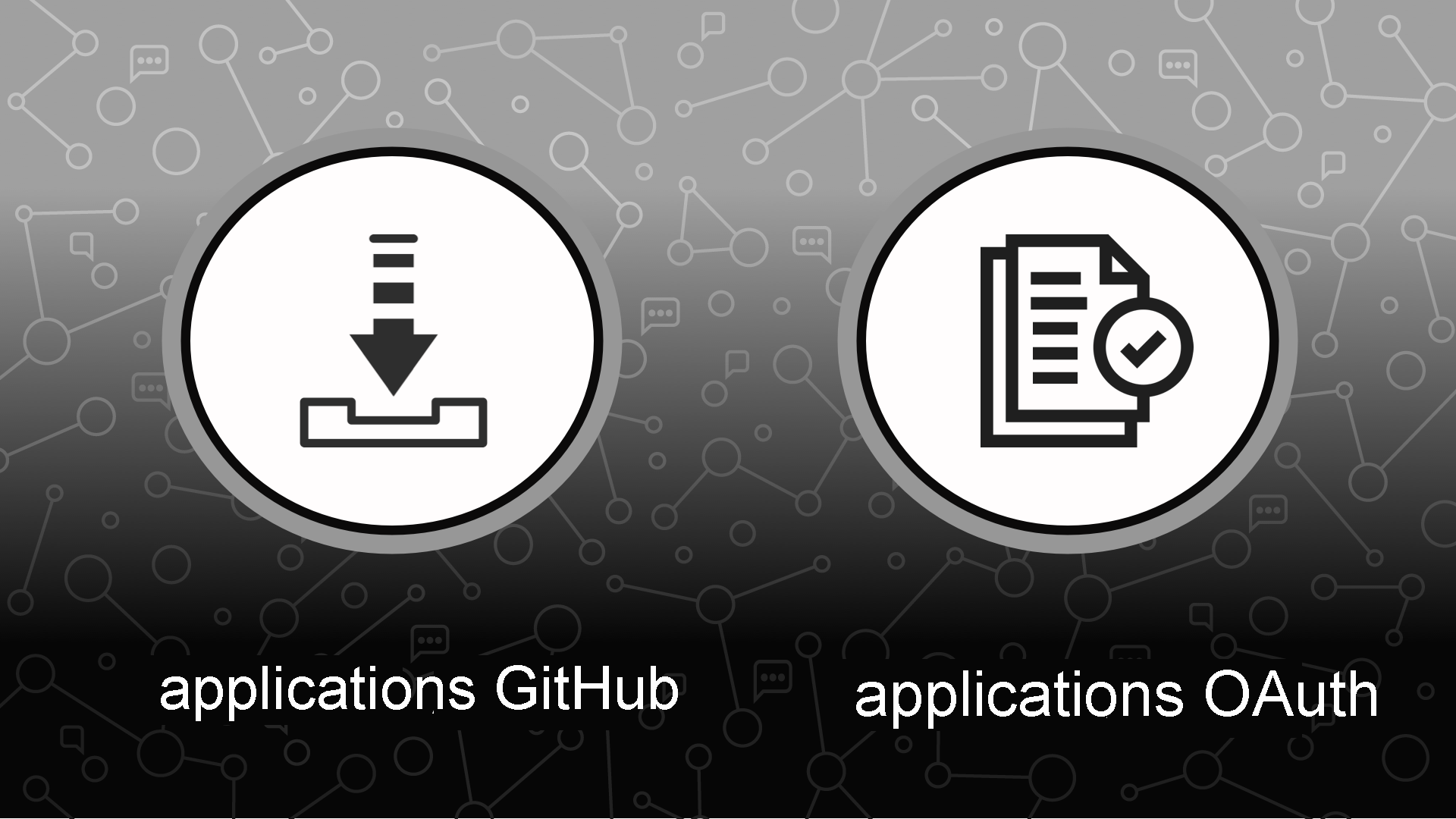 Image of an install icon and an approve icon for GitHub Apps and OAuth Apps.