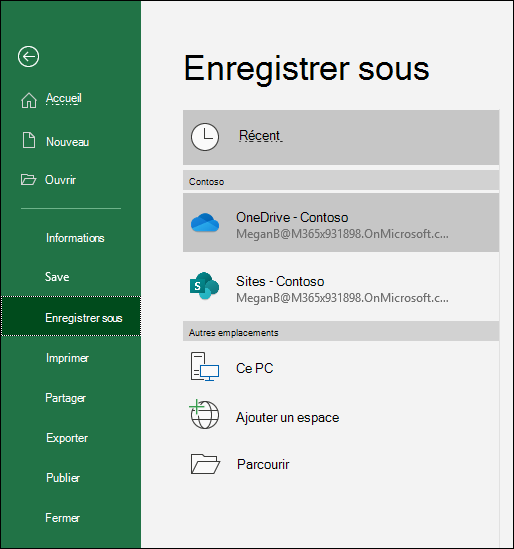 Vous pouvez également enregistrer et ouvrir des fichiers dans vos applications Office