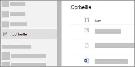 Les utilisateurs pourront peut-être récupérer des fichiers à partir de la corbeille OneDrive