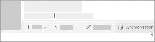 Les utilisateurs peuvent démarrer la synchronisation d’une bibliothèque SharePoint ou Microsoft Teams en utilisant le bouton Synchroniser dans la barre d’outils.